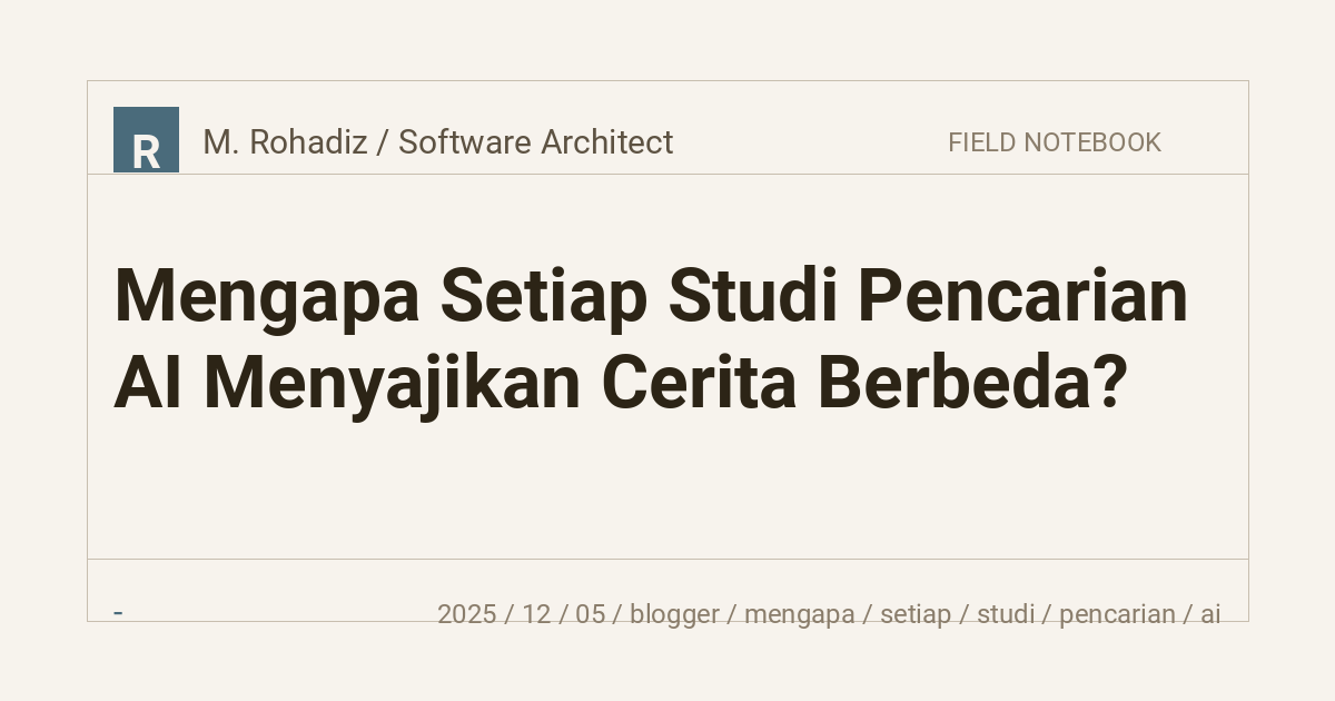 Mengapa Setiap Studi Pencarian AI Menyajikan Cerita Berbeda?