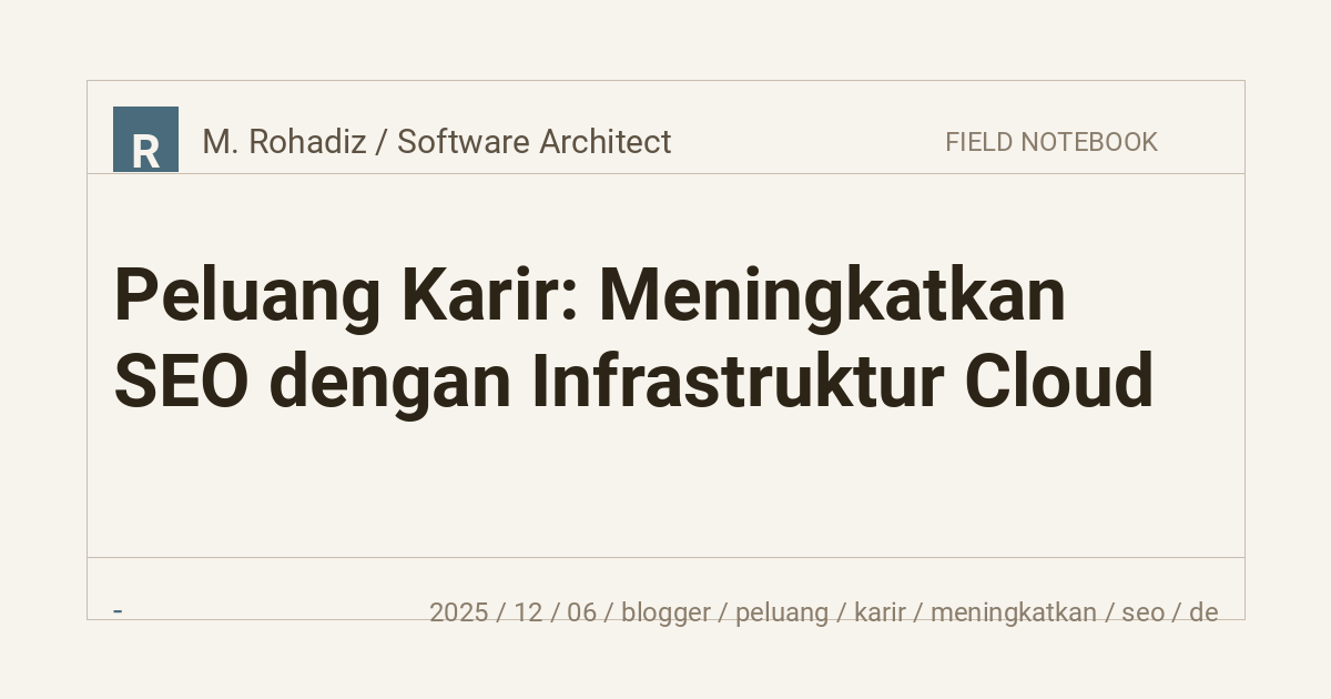 Peluang Karir: Meningkatkan SEO dengan Infrastruktur Cloud